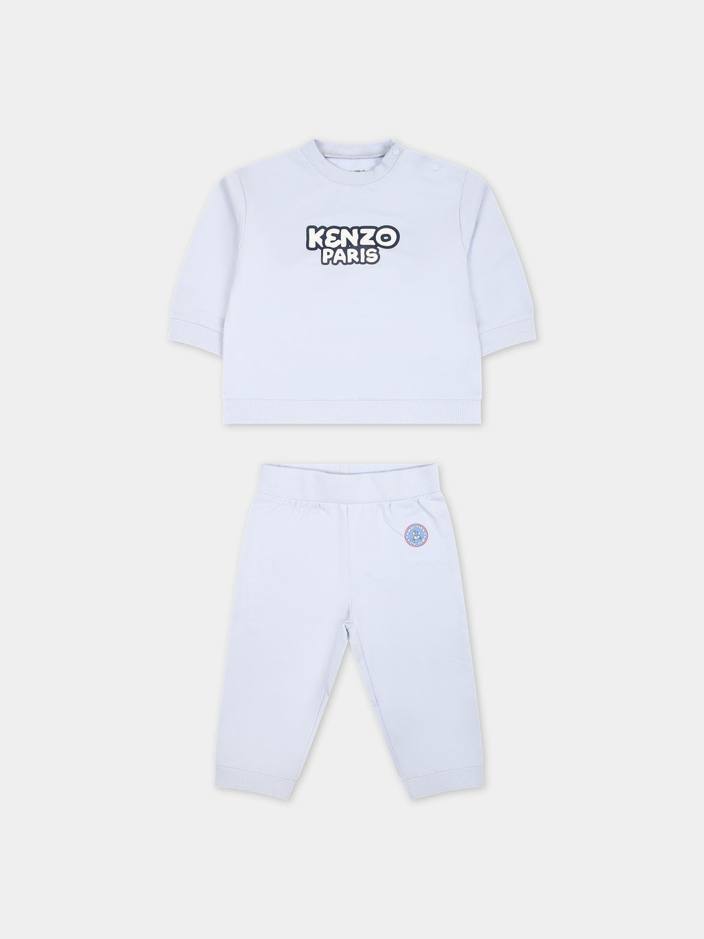 Sporty suit for newborn with printing and logo